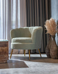 Alder Arbor Armchair - Emerald Green