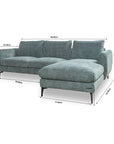 Nova Niche 3 Seater Sofa - Green