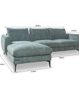Nova Niche 3 Seater Sofa - Green