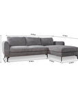 Nova Niche 3 Seater Sofa - Grey