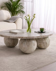 Bejoy Butterscotch Marble Coffee Table
