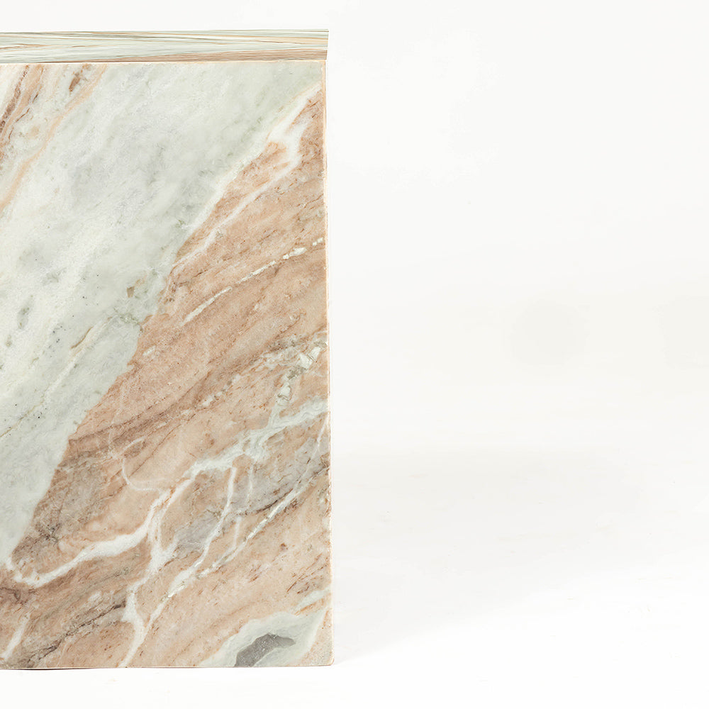Butterscotch Indian Marble Coffee Table Set of 2