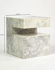 Sawar Marble Motto Accent Table