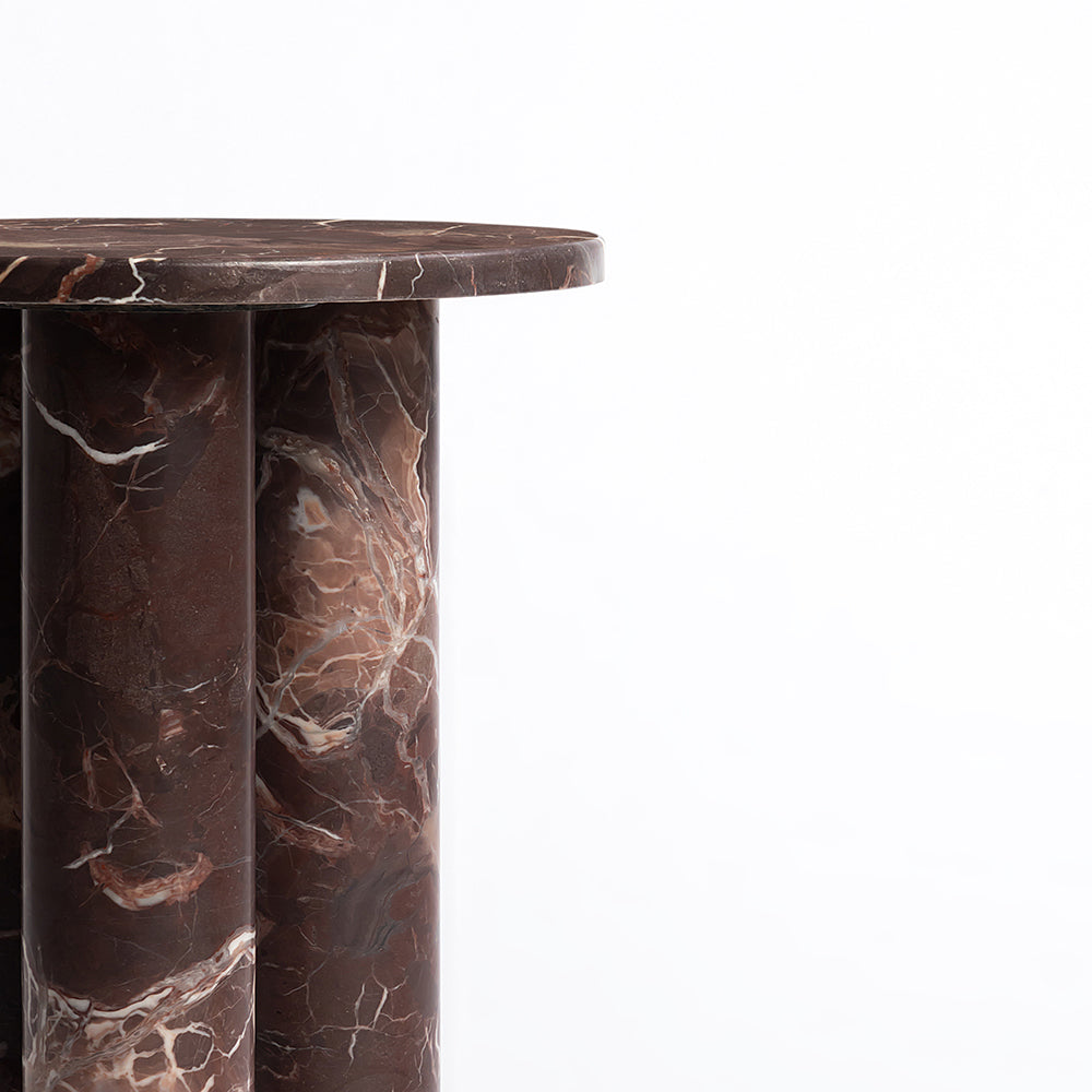Red Marble Amesh Accent Table