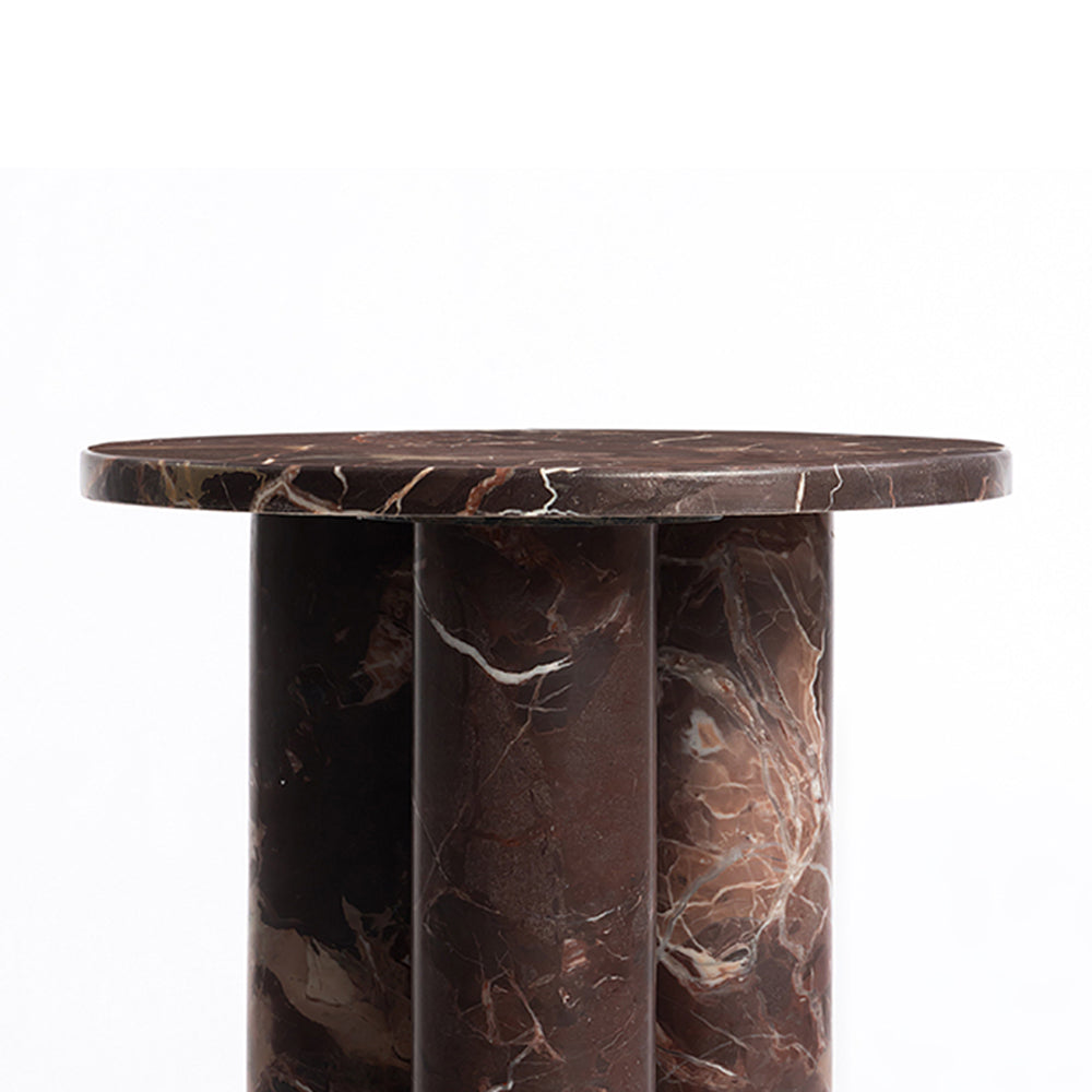 Red Marble Amesh Accent Table