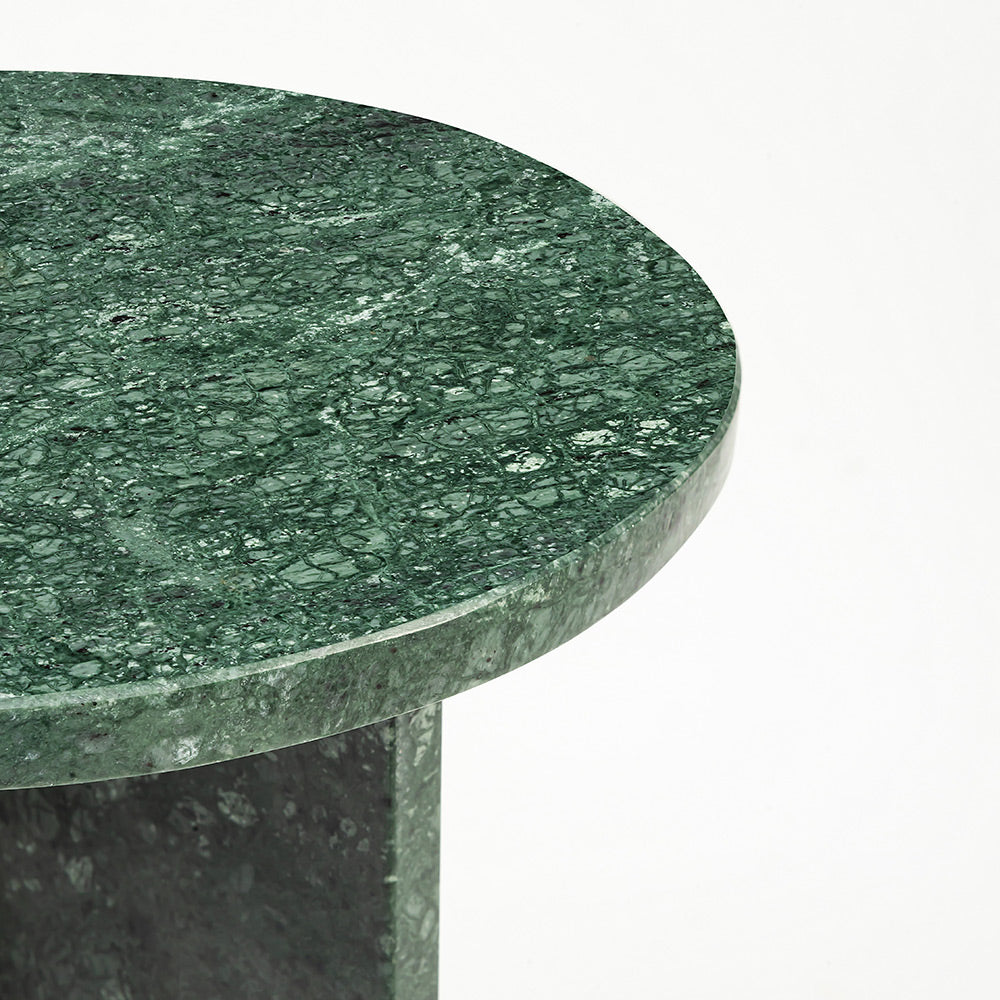 Green Aura Marble Accent Table
