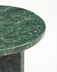 Green Aura Marble Accent Table