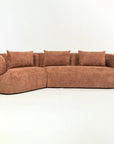 Breeze Boucle 5 Seater Sofa - Rose Brown