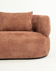 Breeze Boucle 5 Seater Sofa - Rose Brown