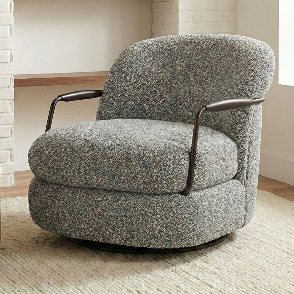 Sebum Boucle Swivel Chair