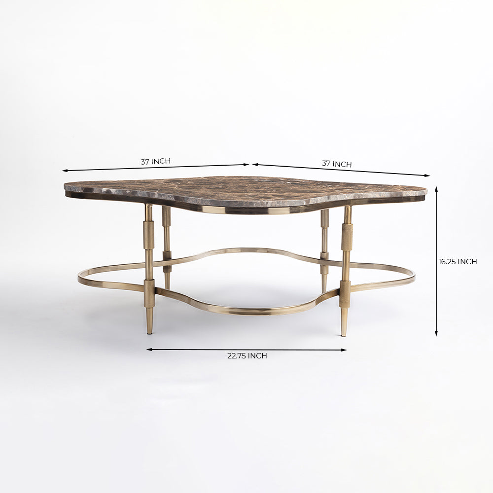 Marble Bebey Coffee Table with Metal