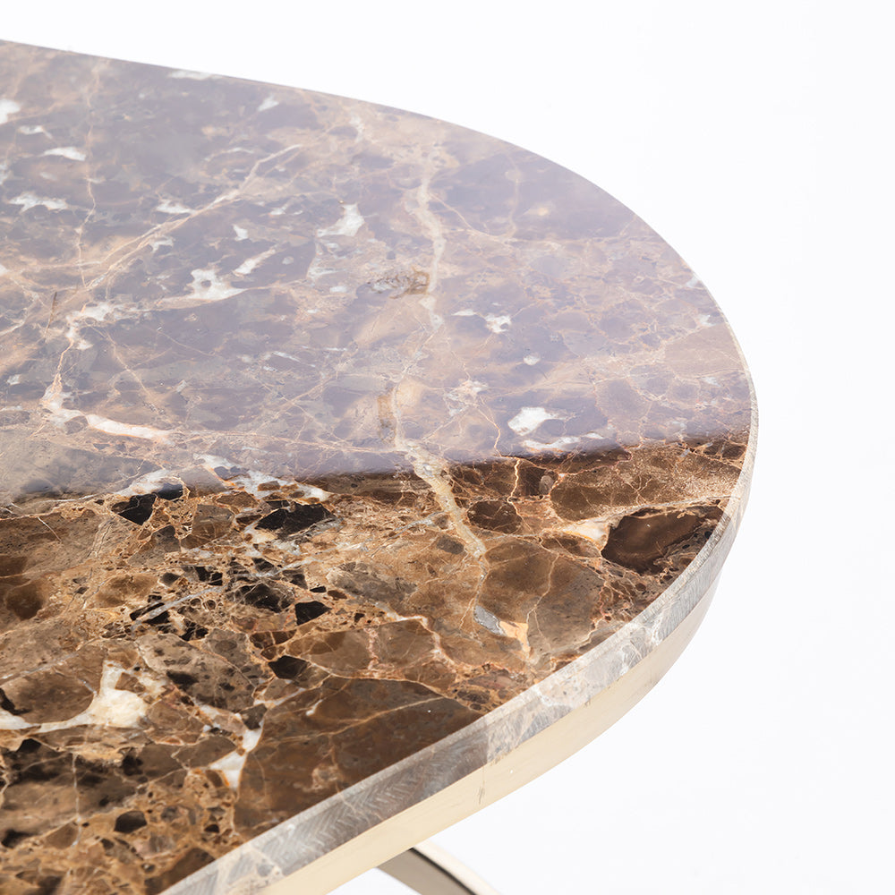 Marble Bebey Coffee Table with Metal