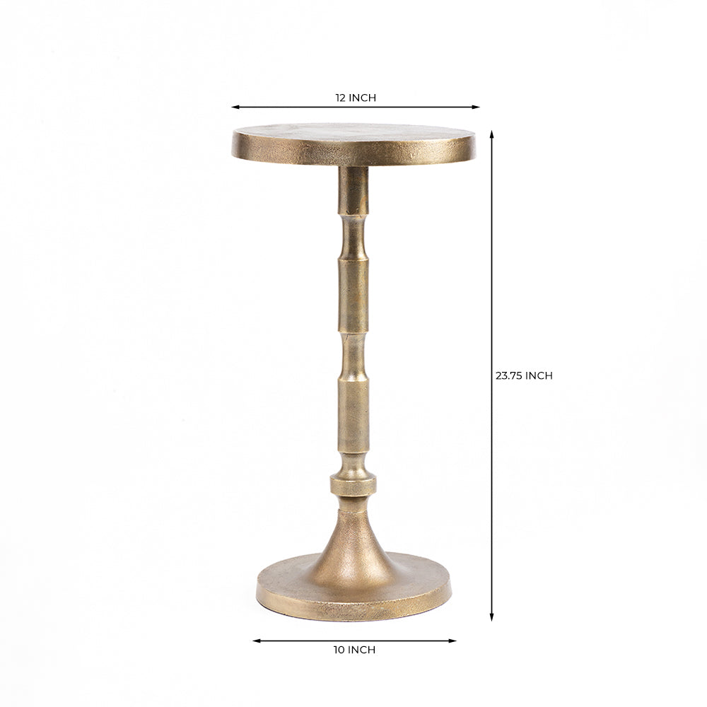 Aluminium Siaa Round Accent Table