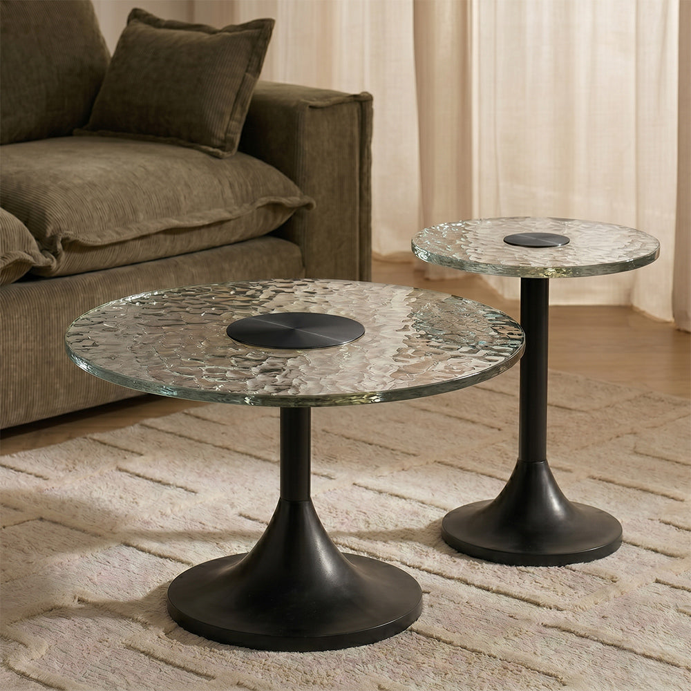Yemi Aluminum Coffee Table Set of 2