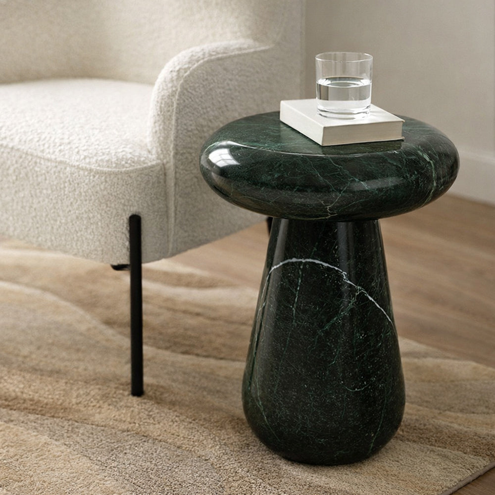 Cupidon Marble Accent Table - Green Marble
