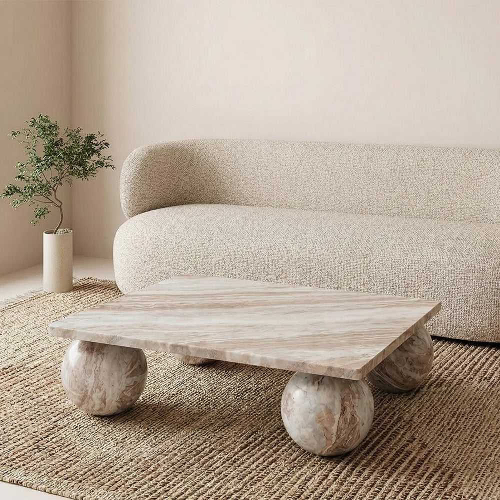 Franc Square Sawar Marble Coffee Table