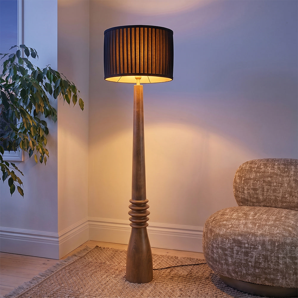 Kellan Mango Wood Floor Lamp