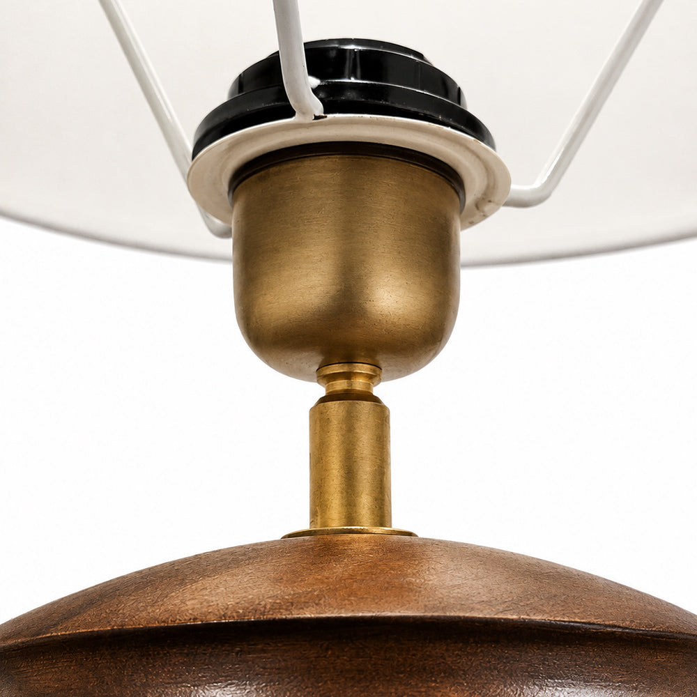Wyatt Mango Wood Table Lamp with Metal