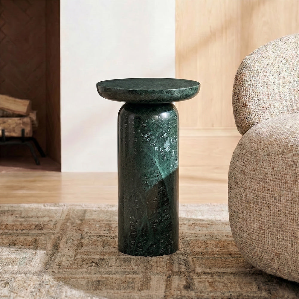 Dekkar Accent Table - Green Marble