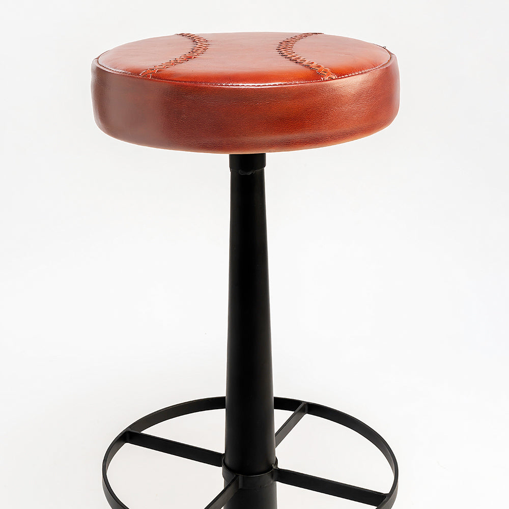 Macron Leather Bar Stool Chair