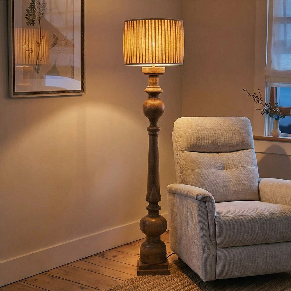Ami Wooden Floor Lamp