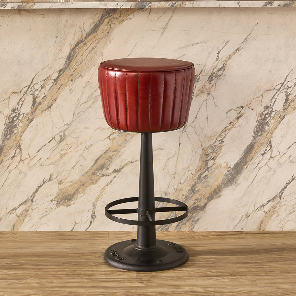 Aurelia Leather Bar Stool Chair