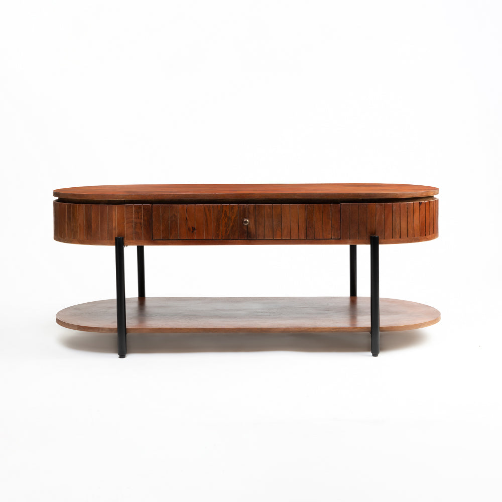 Wooden Syleen Coffee Table with Metal