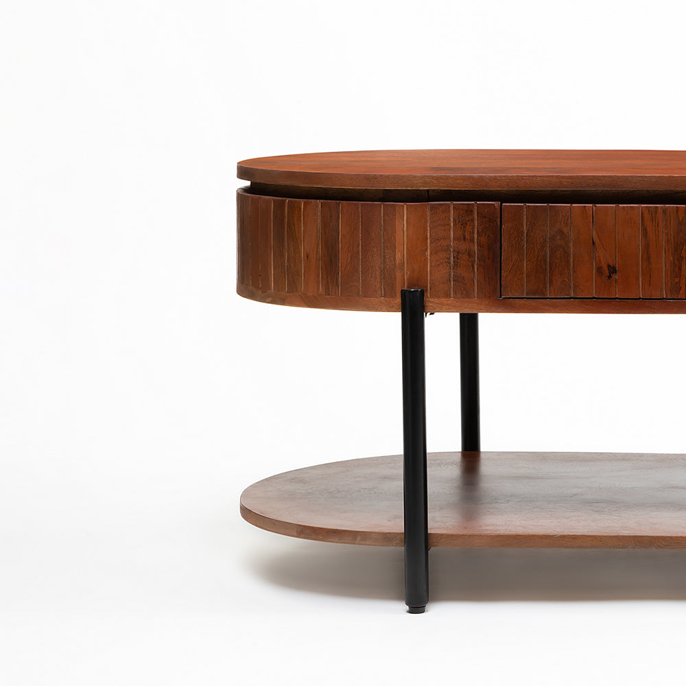 Wooden Syleen Coffee Table with Metal