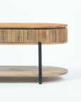 Wooden Syleen Coffee Table with Metal