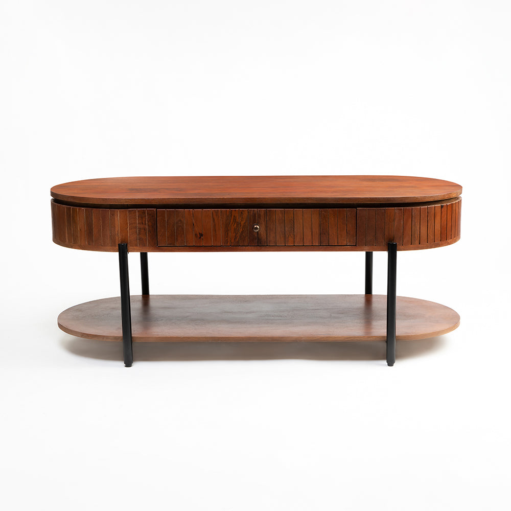 Wooden Syleen Coffee Table with Metal
