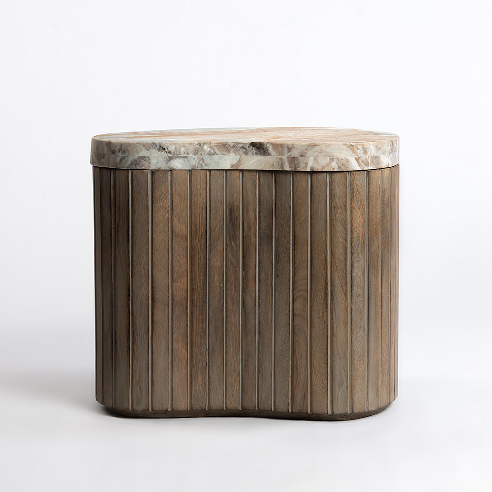 Wooden Norweg Coffee Table with Marble