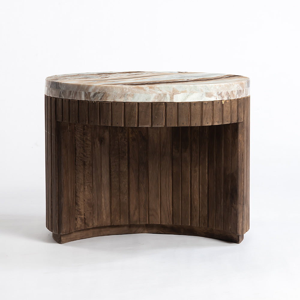 Wooden Sevyn Coffee Table with Marble