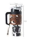 Wide Wyoming Tumbler In Black and White