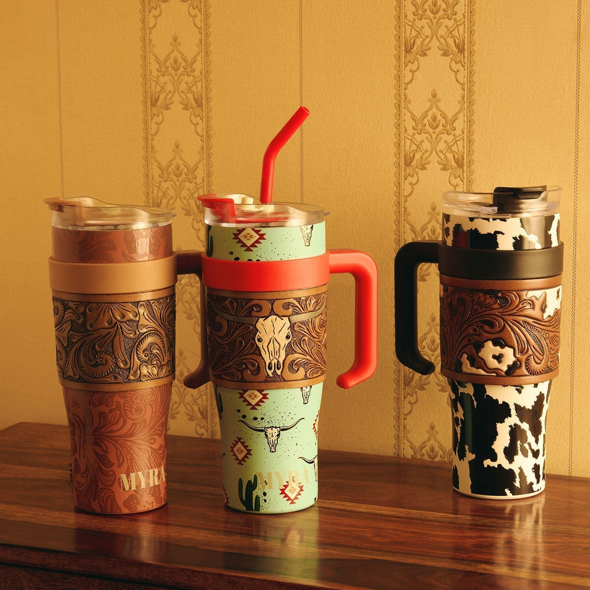 Wide Wyoming Tumbler In Yellow - With Tooling