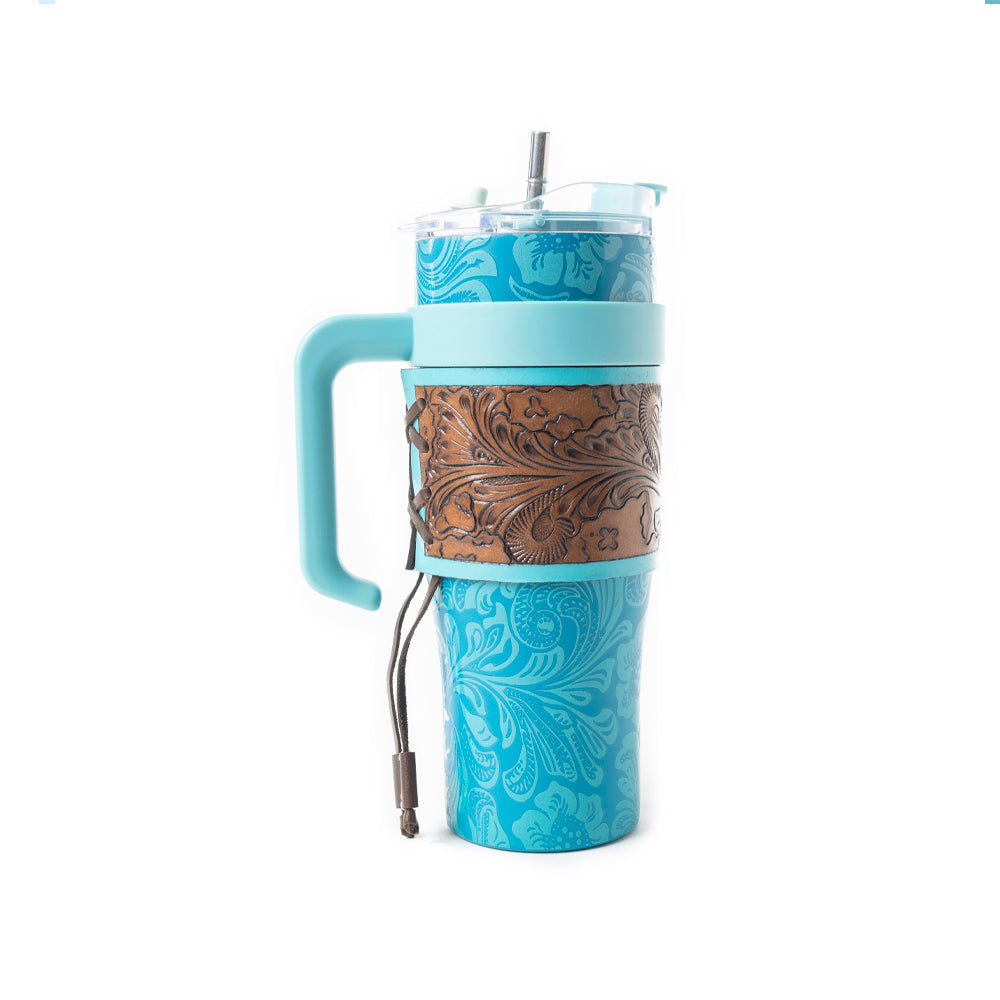 Wide Wyoming Tumbler In Turquoise