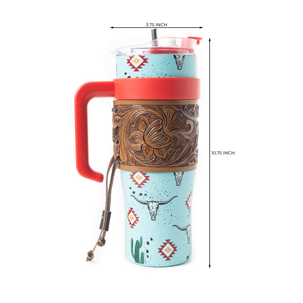 Wide Wyoming Tumbler In Sea Blue - With Tooling