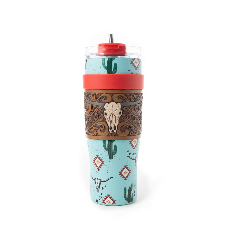 Wide Wyoming Tumbler In Sea Blue - With Tooling