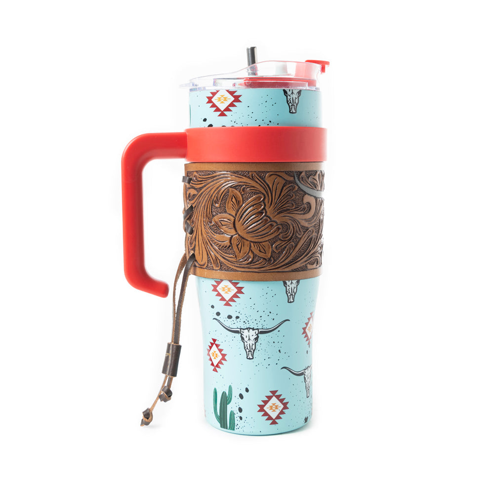 Wide Wyoming Tumbler In Sea Blue - With Tooling
