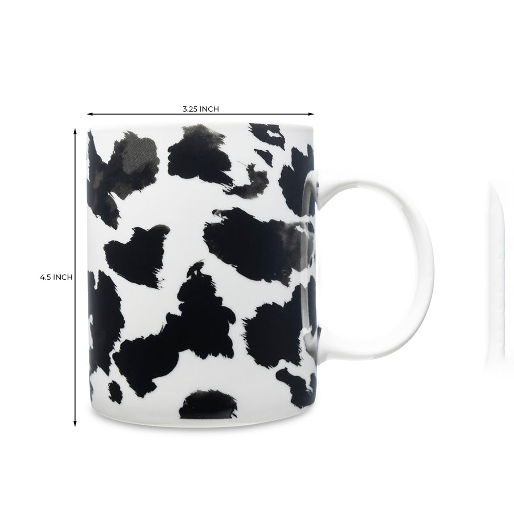 Sippin’ In The South Ceramic Mug In Black Leopard Print