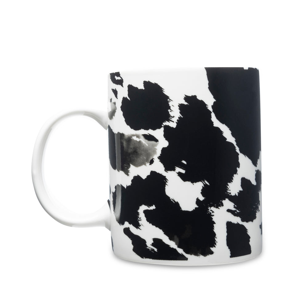 Sippin’ In The South Ceramic Mug In Black Leopard Print