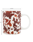 Sippin’ In The South Ceramic Mug In Brown Leapard Print