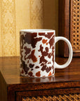 Sippin’ In The South Ceramic Mug In Brown Leapard Print
