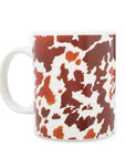 Sippin’ In The South Ceramic Mug In Brown Leapard Print