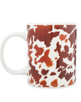 Sippin’ In The South Ceramic Mug In Brown Leapard Print