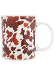 Sippin’ In The South Ceramic Mug In Brown Leapard Print