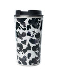 Western Trail Brew Stainless Steel Mug In Black Leopard Print