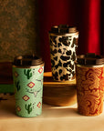 Western Trail Brew Stainless Steel Mug In Cactus Geometry
