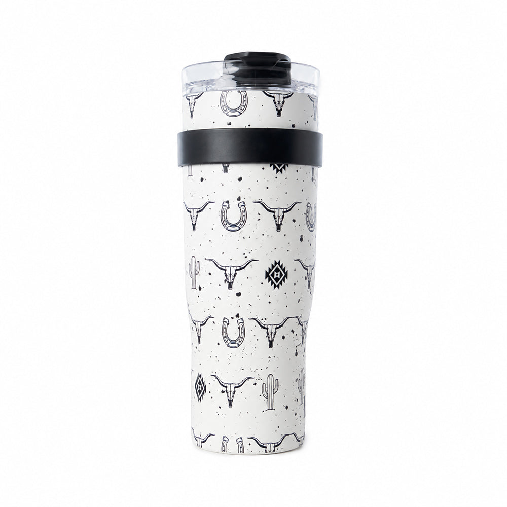 Wide Wyoming Tumbler In White