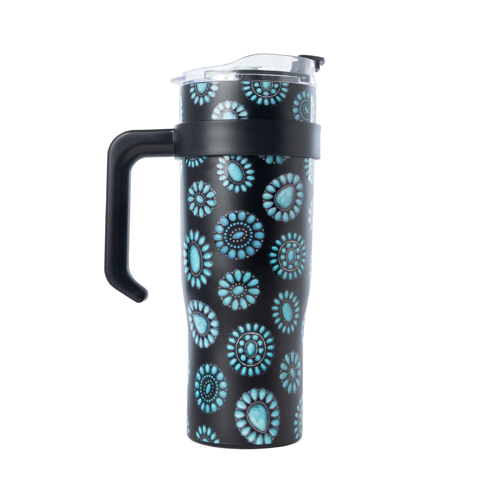 Wide Wyoming Tumbler In Black