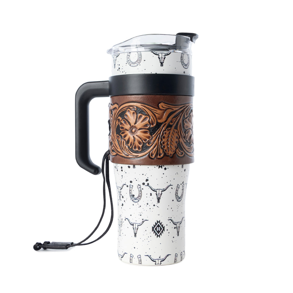 Wide Wyoming Tumbler In White